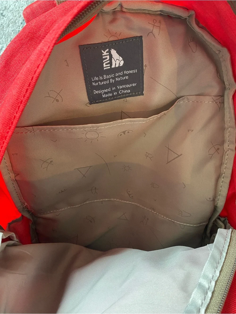 Vineyard Vines Bright Red Canvas Daypack